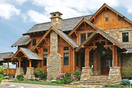 Log Homes Exterior Finishes
